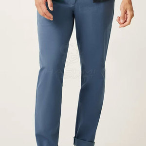 Pantalones Chinos Clásicos Esenciales con Toque Moderno para Hombre, Corte Ajustado, Tela Elástica Resistente, Perfectos para el Trabajo y un Estilo Casual - Product Image 6