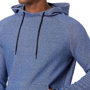 <b>Top</b> Selling 400g No <b>Strings</b> Blank Fleece Regular Sleeve Oversized Hoodies Men Cotton Pullover Wholesale Custom 3D Embroidery - Product Image 5