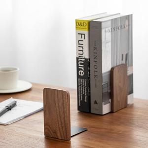 Handmade Wooden Bookends Arched Design <b>Book</b> Holder Pair for Bookshelf Home Office Library Desk and Minimalist Interior <b>Decor</b> - Product Image 4
