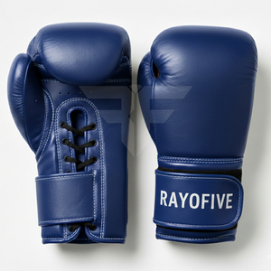 Gants de boxe personnalisés en cuir PU, gants d'entraînement personnalisés pour sac de frappe et kickboxing, gants de boxe professionnels pour l'entraînement. - Product Image 2