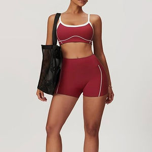 Ensemble de fitness pour femmes très vendu, ensemble 2 pièces soutien-gorge et short pour femmes, vêtements de fitness, service de logo personnalisé, OEM, ensembles de yoga pour femmes - Product Image 4