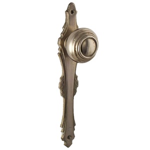 Classic Solid Brass Knob with Arched Backplate <b>Dummy</b> Design Hardware Gold Finished Passage Privacy Durable Furniture Handle - Product Image 4