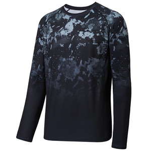 เสื้อตกปลาแขนยาวคุณภาพสูง ระบายอากาศได้ดี กันน้ำ UPF50+ แห้งเร็ว ไซส์ใหญ่ สำหรับผู้ชาย - Product Image 6