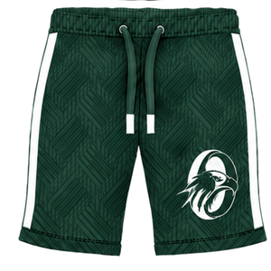 Pantalones Cortos Deportivos Verde Oscuro Personalizados para Entrenamiento Atlético, Gimnasio, Ejercicio, con Cordón, de Secado Rápido, Transpirables, Ropa Deportiva de Alto Rendimiento, Conjunto de Uniforme - Product Image 1