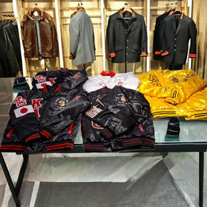 Veste Letterman personnalisée Vintage College Starter 80s 90s Satin University veste d'école brodée - Product Image 1