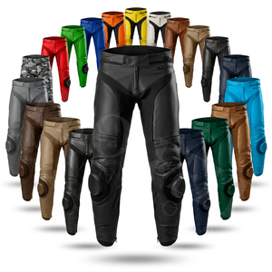 Whole Sale Manufacturer Motorcycle Leather Riding Pants with Knee Protection Breathable Biker Trousers Anti <b>Slip</b> Motorbike Gear - Product Image 1
