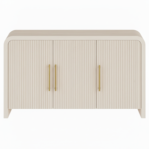 3 Doors Sideboard Coffee <b>Table</b> for Living Room Genuine Leather Living Room Furniture Factory Direct OEM ODM Custom Handcrafted - Product Image 2