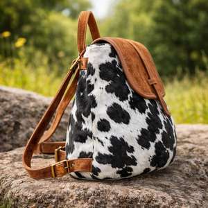 Mochila de Piel Genuina de Lujo para Viajes, Portátil, Escuela, Multifuncional con Cierre, 20-35L, Unisex HNBP-0035 - Product Image 2