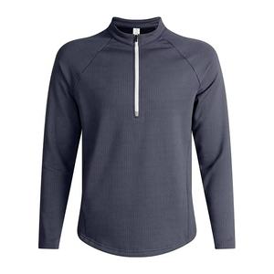 Camiseta Deportiva de Manga Larga para Hombre, Otoño Invierno, Media Cremallera, Secado Rápido, para Fitness y Running, Ropa Transpirable para Primavera - Product Image 2