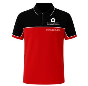 Polo para Hombre con Cuello en Contraste - Elegante Ribete Amarillo para Uso Casual y de Oficina, Polo Azul Marino con Cuello en Contraste para Hombre - Product Image 1