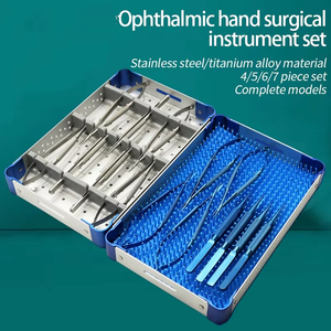 Juego de Instrumentos Microquirúrgicos Oftálmicos para Cirugía de Mano: Tijeras Corneales, Pinzas, Portaagujas Microscópico, Pinzas Microquirúrgicas - Product Image 6