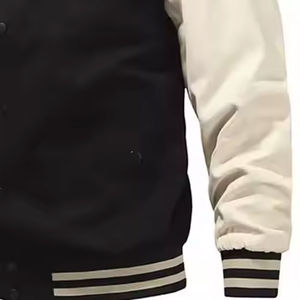 Blouson universitaire réversible pour homme grande taille, style streetwear, avec logo personnalisé brodé sur le devant, vente en gros, hiver - Product Image 2