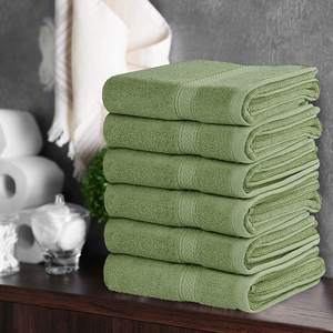 Serviette de toilette en coton pur de qualité supérieure, logo personnalisé, douce, absorbante, couleur unie, style hôtel, pour la maison et le spa - Product Image 4