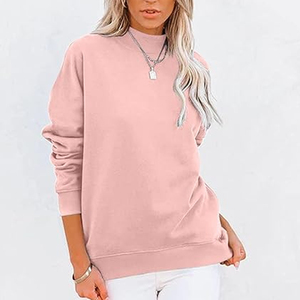 Sudaderas de Cuello Alto para Mujer, Logotipo Personalizado, Bordado Frontal, Apliques, 100% Algodón, Felpa Francesa - Product Image 3