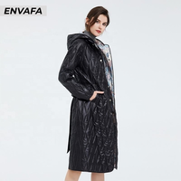 Nouvelle Tendance : Manteau Long Imperméable et Pliable pour Femme, Grande Taille, Style Trench, Noir Rembourré, Idéal Automne