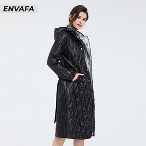 New Fashion Wholesale Long Trench <b>Coat</b> <b>Women</b> <b>Waterproof</b> Packable Autumn <b>Coat</b> Plus Size Oversized Ladies Black <b>Padded</b> <b>Coat</b> - Product Image 6