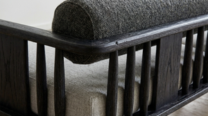 Modern Fabric Waiting Chair Upholstered Lounge <b>Bench</b> Wooden Frame Durable <b>Leisure</b> Seating for Hotel Lobby Reception Salon Bank - Product Image 2