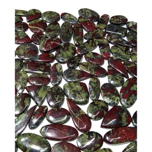 Cabochon de Jaspe Sang de Dragon Naturel Rouge Vert, Pierre Précieuse Lâche Lisse Polie pour la Fabrication de Bijoux, Vente en Gros - Product Image 4
