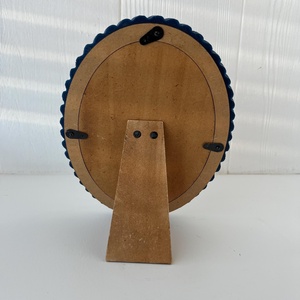 งานศิลปะตกแต่งผนังรูปวงรีทำมือ กรอบเรซิ่นบิดเกลียวพร้อมดีไซน์เชือก สีสันปรับแต่งได้ สไตล์วินเทจ กรอบรูปสำหรับตกแต่งบ้าน - Product Image 4