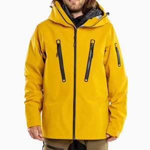 Veste de randonnée imperméable pour homme, vente en gros OEM, manteau d'hiver chaud, coupe-vent de montagne, imperméable à capuche, vêtements de ski - Product Image 3