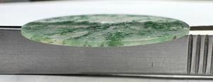 หน้าปัดนาฬิกาหินมอสอาเกตธรรมชาติ ขนาด 28.5 มม. หนา 1 มม. รูปทรงแบน สีเขียวขาว คลาสสิก สวยงาม อุปกรณ์เสริมนาฬิกา - Product Image 2