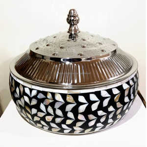 Olla de Cocina Decorativa de Estilo Animal con Incrustaciones de Nácar, Material Orgánico, Plato para Servir - Product Image 2