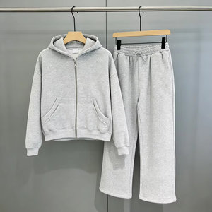 Ensemble sweat-shirt et pantalon de survêtement baggy pour homme, survêtement oversize, streetwear décontracté - Product Image 1