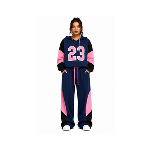 Oversized Drop Shoulder Hoodie Baggy <b>Trouser</b> Tracksuit Set Trendy Casual Streetwear Gym Workout Fitness Sportswear - Product Image 6