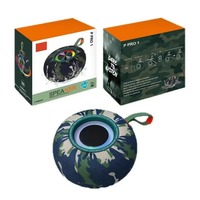 Mini haut-parleur portable PR01, subwoofer transparent avec lumière d'ambiance RGB, audio sans fil pour bureau, cadeau créatif
