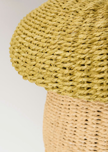 Bulk Green Mushroom <b>Paper</b> Straw Kids Storage Basket Wholesale Decorative Handwoven Room Toy Storage Organizer Sustainable Factor - Product Image 4
