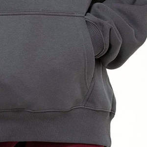 Sweat-shirt à capuche oversize pour femme, couleur unie, en coton et bambou tricoté, manches longues, haut décontracté respirant pour l'automne - Product Image 6