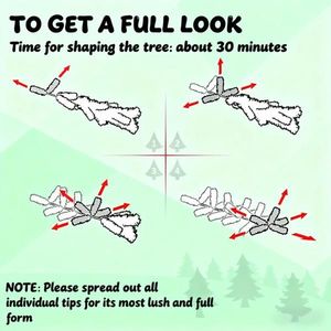 Árbol de Navidad Moderno con Base Resistente para Decoración Navideña - Product Image 6