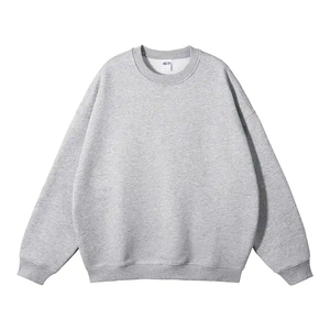 เสื้อสเวตเชิ้ตคอกลมสีน้ำตาลสำหรับผู้ชาย ทรงโอเวอร์ไซส์ แขนปกติ ผ้าฝ้ายถัก สวมใส่สบายๆ สำหรับฤดูใบไม้ร่วง - Product Image 4