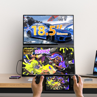 Écran portable double pour ordinateur portable Eimio, type C, tactile, IPS, 120 Hz, 18,5 pouces, 1080p, pour ordinateur portable, double écran, OEM