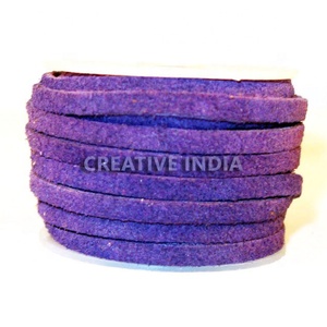 Cordón de cuero de ante genuino, cordón de cuero de ante para pulsera de bricolaje u otros accesorios a precio al por mayor Cordones de cuero - Product Image 1