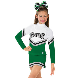 OUTFITIZE INTERNATIONAL Uniforme de cheerleading Cav's pour femmes, rouge, noir, blanc, impression par sublimation, style jupe, taille adulte, 100% polyester - Product Image 4