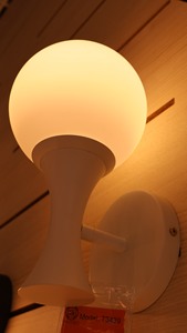 Modern E26 Glass Wall Lamp with Round Shade Bedside Wall Light Indoor Lighting Fixture OEM ODM Factory Made Vietnam - Product Image 5