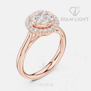 Bague de mariage ronde 0,12 carat, bijoux fins, certifiée IGI, or blanc 14 carats, diamant de laboratoire, bague de fiançailles et d'anniversaire - Product Image 4
