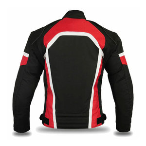 Men's Full Sleeve Motorcycle <b>Racing</b> <b>Jacket</b> Black Red White Color Blocked Windproof Adult Style Motorbike <b>Racing</b> <b>Jacket</b> - Product Image 3