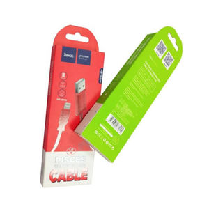 Customizable Retail Packaging Box for Electronic Products USB <b>Data</b> <b>Cable</b> Phone Accessories Cardboard Consumer Electronic Package - Product Image 2