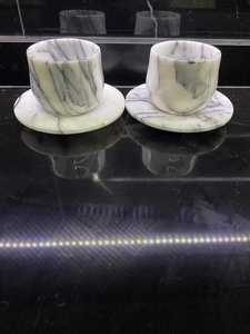 Luxury <b>Marble</b> <b>Coaster</b> Set Natural Finish Handmade Espresso Drinking Accessories for Home Kitchen Coffee Table and Dining Table - Product Image 6
