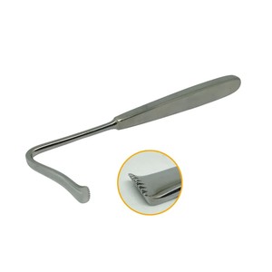 Écarteur musculaire en titane de type râteau à ongles, instrument chirurgical orthopédique certifié CE Classe I pour la chirurgie générale, en métal - Product Image 2