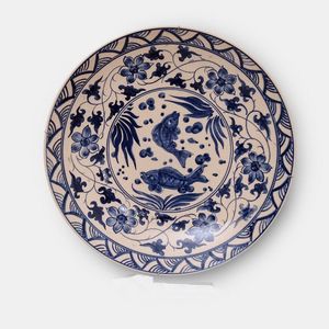 Assiettes décoratives en céramique émaillée faites à la main, motifs naturels peints à la main, pour la décoration de la maison, cadeaux de mariage, art - Product Image 1