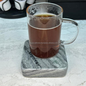 Posavasos de mármol hechos a mano de último diseño, acabado suave, Interior de cocina, artesanía única de la India - Product Image 3