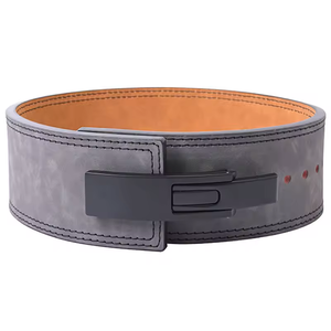 Ceinture de musculation en cuir bleu ciel avec boucle à levier, en cuir de vachette, robuste, réglable, protection professionnelle, antidérapante, pour l'entraînement - Product Image 4
