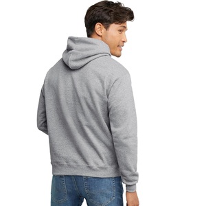 Sweat à capuche unisexe de qualité supérieure, couleur gris uni, 50% coton, 50% polyester, avec poche kangourou, fabriqué au Bangladesh - Product Image 4