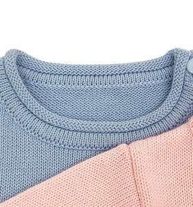 Cardigan Enfant Personnalisé en Coton Biologique 100% Tricoté à la Main, Motif Écossais, Manches Bouffantes, Anti-Boulochage, Écologique, Standard 9GG, Vente en Gros - Product Image 5