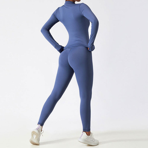Conjunto de Yoga sin Costuras para Mujer al por Mayor Personalizado: Sujetador Deportivo con Leggings de Cintura Alta y Pantalones Cortos para Entrenamiento Femenino - Product Image 3