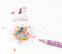 Ensemble de crayons arc-en-ciel 3 en 1 mignon, taille-crayon licorne, gomme alpaga, crayons à mine arc-en-ciel, corps scintillant, papeterie, coffret cadeau pour enfants, OEM