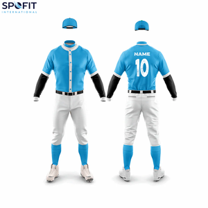 Nuevos Conjuntos de Uniformes de Béisbol Personalizados Duraderos 100% Poliéster al por Mayor, Uniformes de Primera Calidad con Colores, Logotipos y Nombres de Jugadores Personalizados - Product Image 5